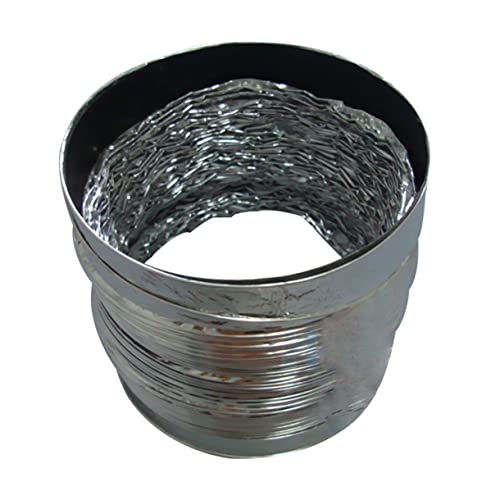 ANDRESLAD Hochtemperaturbeständiger Aluminium Folienschlauch Flexibel Doppellagig mit Flammschutz für Abluft Lüftungssysteme Hvac Küchen Badezimmer Gewächshaus von ANDRESLAD