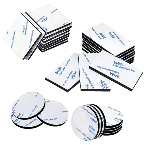 ANDSHUAI 30 Stück Klebe Pads,Doppelseitiges Klebeband,Doppelseitige Extra Stark,Schaumstoff Pads,Rund,Rechteck und Quadratisch Klebepads,für Boden,Kunststoffe,Metall,Wände,Gläser ANDSHUAI 30 Stück Klebe Pads,Doppelseitiges Klebeband,Doppelseitige Extra Stark,Schaumstoff Pads,Rund,Rechteck und Quadratisch Klebepads,für Boden,Kunststoffe,Metall,Wände,Gläser von ANDSHUAI