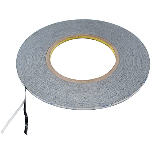 ANDSHUAI 3mm Doppelseitiges Klebeband,Stark klebend Tape,Doppelseitig band extra stark,Doppelseitige Klebebänder,für Smartphone,Tablet Reparatur,Metalle,Kunststoff,DIY,Stark klebend,1 Rolle 50m von ANDSHUAI