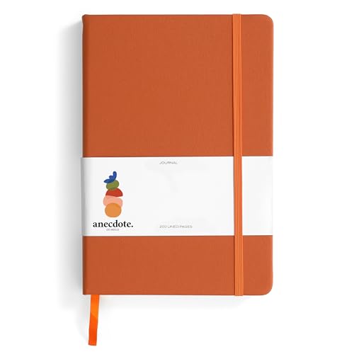 Hardcover liniertes Tagebuch mit dickem 100 g/m² College-Papier, A5-Größe (21,1 x 13,7 cm), tägliches Schreiben, Notizbuch für Reisen, Schule und Büro, Tagebuch, Tagebuch für Damen und Herren, von ANECDOTE.