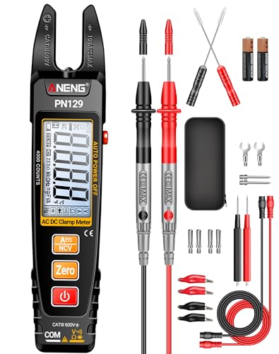 ANENG Multimeter PN129 Stromzange,TRMS 4000Counts U-förmiger Zange Strommesszange mit Wechselstrom/Gleichstrom Strom,Spannung,Widerstand,Kapazität,Durchgang,berührungslose Spannungserkennung Werkzeug ANENG Multimeter PN129 Stromzange,TRMS 4000Counts U-förmiger Zange Strommesszange mit Wechselstrom/Gleichstrom Strom,Spannung,Widerstand,Kapazität,Durchgang,berührungslose Spannungserkennung Werkzeug von ANENG