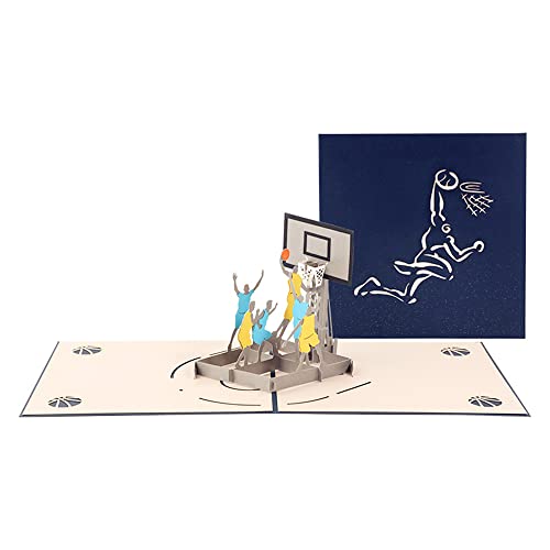 Pop Up Geburtstagskarte 3D Basketball,Abschlusskarte,Aufmunterungskarte,Klappkarte mit Umschlag Pop Up Geburtstagskarte 3D Basketball,Abschlusskarte,Aufmunterungskarte,Klappkarte mit Umschlag von ANEWISH