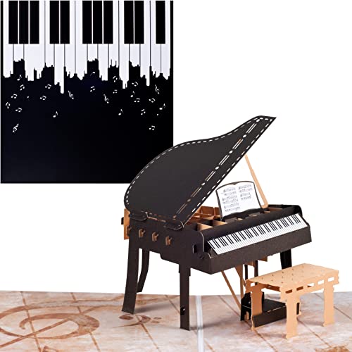 Pop-up Geburtstagskarte 3D Klavier,Abschlusskarte,Aufmunterungskarte,Klappkarte mit Umschlag Pop-up Geburtstagskarte 3D Klavier,Abschlusskarte,Aufmunterungskarte,Klappkarte mit Umschlag von ANEWISH