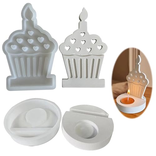 2 Stück Silikonformen Kerzenhalter, Gießform Kerzenhalter, Kuchen Gipsformen zum Gießen, Silikon Gießform Kerzenhalter, Silikon für Geburtstag Für Ostern, Halloween, Weihnachten und Andere Feiertage 2 Stück Silikonformen Kerzenhalter, Gießform Kerzenhalter, Kuchen Gipsformen zum Gießen, Silikon Gießform Kerzenhalter, Silikon für Geburtstag Für Ostern, Halloween, Weihnachten und Andere Feiertage von ANFUXT