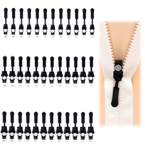 36 Stück Reißverschluss Zipper, 3 Größen Universell Reißverschluss Reparatur Set, Abnehmbares Ersatz Zipper für ReißVerschluss, Reisverschlußzipper Set, Reisverschluss Fix Kit für Rucksäcke Jacken 36 Stück Reißverschluss Zipper, 3 Größen Universell Reißverschluss Reparatur Set, Abnehmbares Ersatz Zipper für ReißVerschluss, Reisverschlußzipper Set, Reisverschluss Fix Kit für Rucksäcke Jacken von ANFUXT