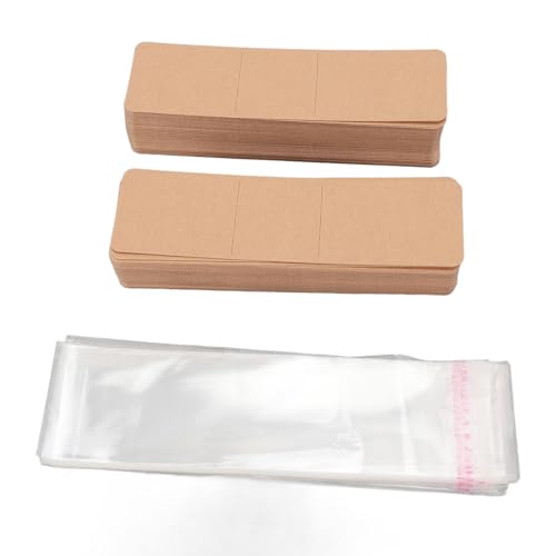 100 Kraftpapier -Lesezeichen Ärmel, Resistente wasserdichte Taschen mit Kunststoffmaterial, Kreative Dekorationsmöglichkeiten für Handwerk, Nutzung für Bildung, Persönliche, Geschäftliche, 100 Kraftpapier -Lesezeichen Ärmel, Resistente wasserdichte Taschen mit Kunststoffmaterial, Kreative Dekorationsmöglichkeiten für Handwerk, Nutzung für Bildung, Persönliche, Geschäftliche, von ANGGREK