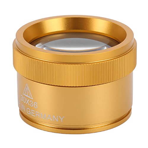 30 -fache Vergrößerungsglas, Leichte Taschengröße Lupe mit Einem Diagramm von 36 Mm Objektiv, für Schmuck, Coins, Uhrmacherei, Tragbares und Durable, Ideal für eine Detaillierte Inspektion (Gold) 30 -fache Vergrößerungsglas, Leichte Taschengröße Lupe mit Einem Diagramm von 36 Mm Objektiv, für Schmuck, Coins, Uhrmacherei, Tragbares und Durable, Ideal für eine Detaillierte Inspektion (Gold) von ANGGREK