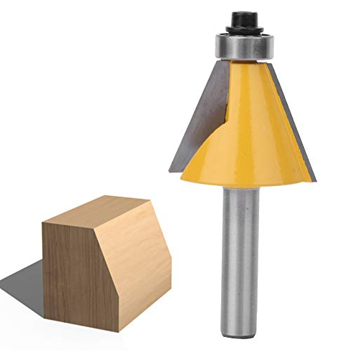 8mm Schaft -Kammer -Router Bit, Vielseitige Anwendungen mit Lagerholzmahlen Fräser Formungsset, 1/4 Zoll und Bit, Carbid Speced Shank, Guide Schneidwerkzeug für (22.5°) von ANGGREK