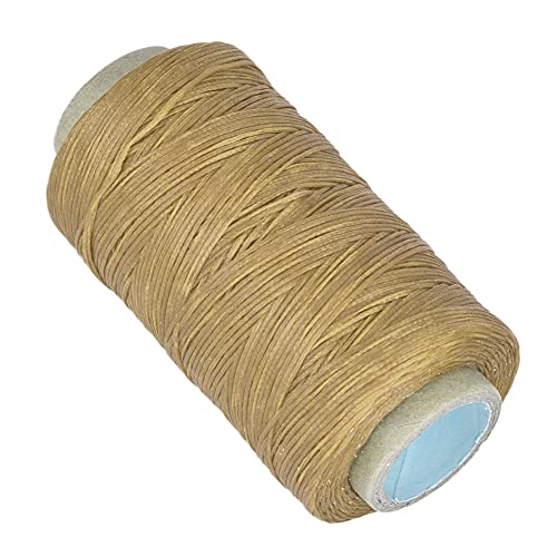 ANGGREK 250M Leder Handwerk Gewinde 150D Flach Gewachste Nähgarn für Leder Hand Nähte mit Hochfesten Polyester 6 Farben (Originalfarbe) von ANGGREK