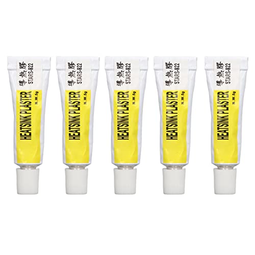 ANGGREK 5pcs Wärmepaste, Thermisverbindung CPU -Paste 300 ℃ Hochtemperaturfestes Silikonkleber mit Einer Schnellen Bindung Starke Isolierung für Elektronik -LED -Kühlkörper 25g ANGGREK 5pcs Wärmepaste, Thermisverbindung CPU -Paste 300 ℃ Hochtemperaturfestes Silikonkleber mit Einer Schnellen Bindung Starke Isolierung für Elektronik -LED -Kühlkörper 25g von ANGGREK