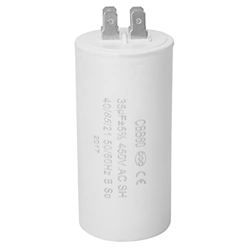 ANGGREK CBB60 Motorlauf -Kondensator 450 V 35UF 4 Pin 0,2 mit Flammschutzmittel -Epoxidharz für Wechselstrommotoren Pumpen Kühlschränke Waschmaschinen von ANGGREK