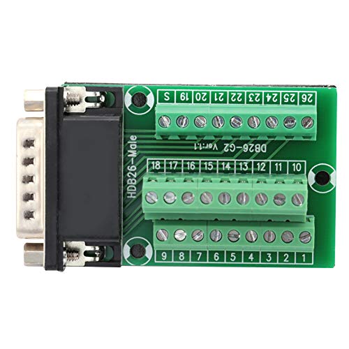 ANGGREK DB26 Board DB26 Männlich an PCB -Terminaladapteranschluss mit Klaren Markierungen für die Einfache Verkabelung Kompaktes Design Stabiler Leistung von ANGGREK