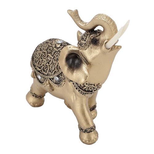 ANGGREK Gold -Elefantenstatue, Glück und Wohlstand, die Dekorative Ornamente, Wohlstandsymbol, Kompliziertes Handwerk für Zuhause, Elefantenstatuette Dekorative Verbesserung Anziehen (Große Größe) ANGGREK Gold -Elefantenstatue, Glück und Wohlstand, die Dekorative Ornamente, Wohlstandsymbol, Kompliziertes Handwerk für Zuhause, Elefantenstatuette Dekorative Verbesserung Anziehen (Große Größe) von ANGGREK