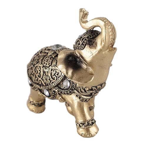 ANGGREK Gold -Elefantenstatue, Glück und Wohlstand, die Dekorative Ornamente, Wohlstandsymbol, Kompliziertes Handwerk für Zuhause, Elefantenstatuette Dekorative Verbesserung Anziehen (kleine Größe) ANGGREK Gold -Elefantenstatue, Glück und Wohlstand, die Dekorative Ornamente, Wohlstandsymbol, Kompliziertes Handwerk für Zuhause, Elefantenstatuette Dekorative Verbesserung Anziehen (kleine Größe) von ANGGREK
