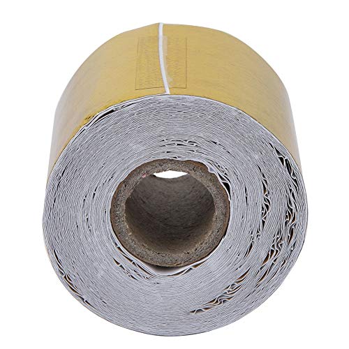 ANGGREK Goldene Aluminiumfolie -Klebstoff -Wärme -Schild -Klebeband Hitzeresistente Isolation Flammhemmungsabsorption mit Starker Haftung für Motorfeuerstoffzellen Bulk (Golden 9m*5 cm) von ANGGREK