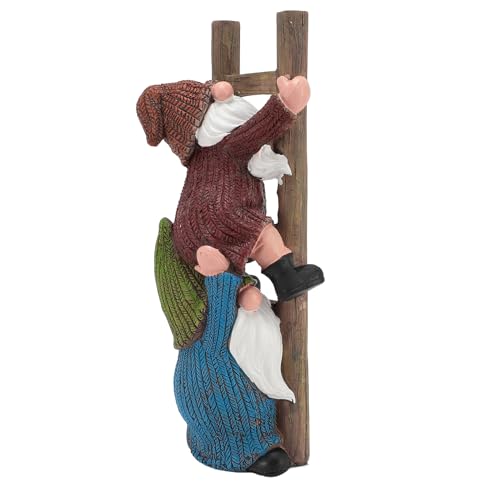 ANGGREK Klettern Gnom-Statue, Robuster Harzgartenverzier, Lustige Rasenfigur, Ideales für Gnome-Enthusiasten, Vielseitige Innen-Outdoor-, Auffällige Veranda mit ANGGREK Klettern Gnom-Statue, Robuster Harzgartenverzier, Lustige Rasenfigur, Ideales für Gnome-Enthusiasten, Vielseitige Innen-Outdoor-, Auffällige Veranda mit von ANGGREK