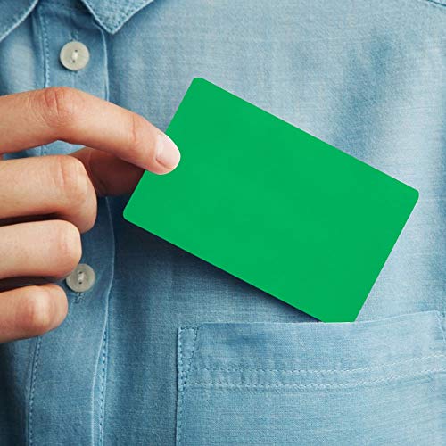 ANGGREK Visitenkarten für Aluminiumlegierung Nammkarten Besuchskarten Elegant Leichte Rostbeständige 50-teilige Grüne Roségold Rot Optional (GREEN) von ANGGREK