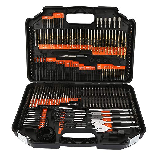 Bohrer- und Antriebsbit Set 246-teilig Hochgeschwindigkeits-Stahlbohrer mit Lochsägen Counterunk-Bohrer Holzbits für Hausverbesserungsprojekte Bohrer- und Antriebsbit Set 246-teilig Hochgeschwindigkeits-Stahlbohrer mit Lochsägen Counterunk-Bohrer Holzbits für Hausverbesserungsprojekte von ANGGREK