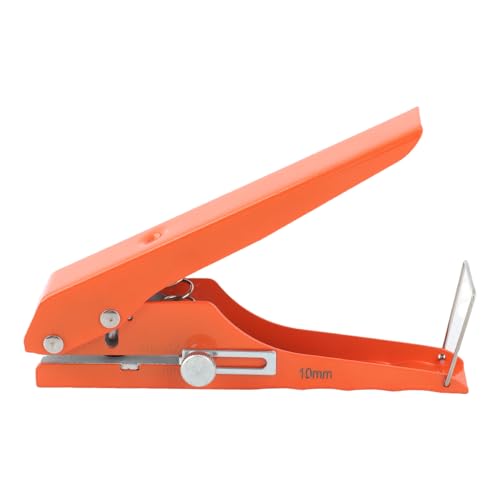 Einzelloch -Puncher, Chrom -Finish, Verbesserte Haltbarkeit und Ergonomisches Design für PVC Karten, Punch mit Vielseitiger Anwendung, Absolventen Design Ermöglicht Schnellstanzen von ANGGREK