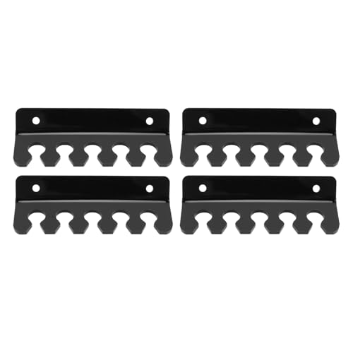 Kabelhalter-Clamp/Holder, Effiziente Mehrkabelorganisation, Robustes Acryl, Push-Mechanismus, Sichere Installation, 4 PC 5 Slots Desk-Kabelhalter-Zubehör für das Ladungsorganisator mit (BLACK) von ANGGREK