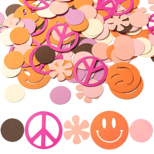 210 Stück Regenbogen Konfetti Hippie Groovy Konfetti Boho Groovy Party Dekorationen Retro Lächeln Konfetti Papier Frieden Daisy Blume Zeichen Tisch Konfetti für Dusche Geburtstag Party Dekoration 210 Stück Regenbogen Konfetti Hippie Groovy Konfetti Boho Groovy Party Dekorationen Retro Lächeln Konfetti Papier Frieden Daisy Blume Zeichen Tisch Konfetti für Dusche Geburtstag Party Dekoration von ANGOLIO