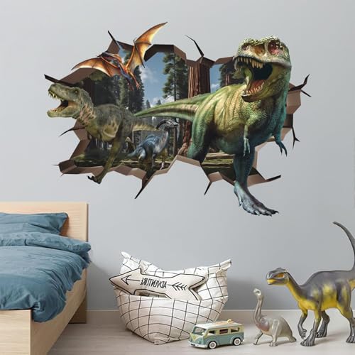ANHUIB Dino Wandtattoo,Wandtattoo Dinosaurier 3D,Wandaufkleber Dino Groß,Wandtattoo Kinderzimmer Junge,3D Wanddurchbruch Wandaufkleber,Wandsticker für Jungen Schlafzimmer Babyzimmer Spielzimmer Deko ANHUIB Dino Wandtattoo,Wandtattoo Dinosaurier 3D,Wandaufkleber Dino Groß,Wandtattoo Kinderzimmer Junge,3D Wanddurchbruch Wandaufkleber,Wandsticker für Jungen Schlafzimmer Babyzimmer Spielzimmer Deko von ANHUIB