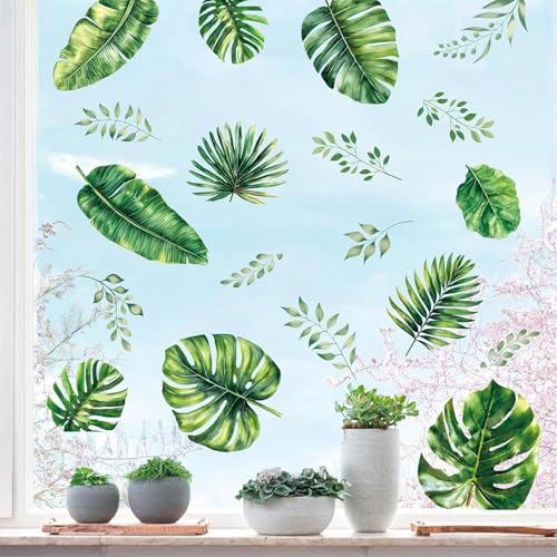 ANHUIB Fensteraufkleber Grüne Blätter Fensterbilder Sommer Frühling Fenster Abziehbilder Pflanzen Blätter Anti-Kollision Fensterfolie Glastüren Fensterdeko Aufkleber Küche Fensterfolie Pflanzen Deko ANHUIB Fensteraufkleber Grüne Blätter Fensterbilder Sommer Frühling Fenster Abziehbilder Pflanzen Blätter Anti-Kollision Fensterfolie Glastüren Fensterdeko Aufkleber Küche Fensterfolie Pflanzen Deko von ANHUIB