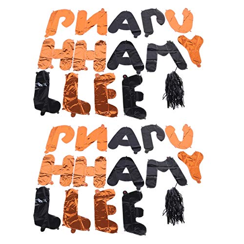 2 Set Happy Halloween Ballon Banner Set für Halloween Bar Home Decor Supplies Party Dekoration von ANKROYU