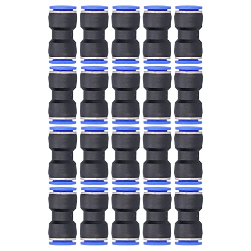 20 Pneumatischer Luft schlauch stecker gerader Anschieber Edelstahl-Reduzierer für industrielle Textil anwendungen, hochdruckfest, langlebig von ANKROYU