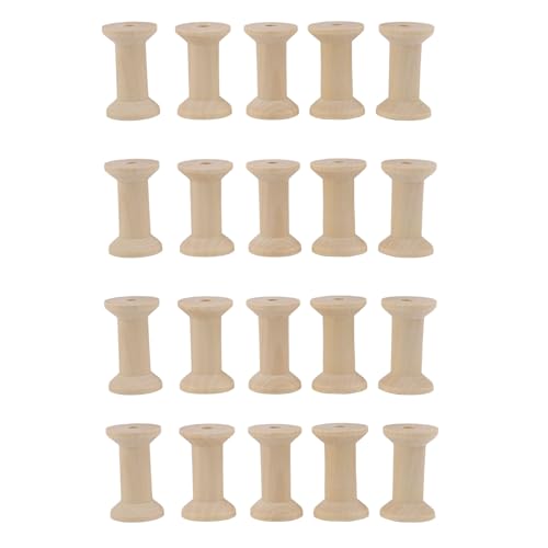 20pcs Holz leere Spulen Fadenbänder Aufbewahrungsorganisator für das Nähen von Handwerksdienprojekten Schmuckgeschenke Geschenkverpackung Massivholz Kleine Handwerksspulen 20pcs Holz leere Spulen Fadenbänder Aufbewahrungsorganisator für das Nähen von Handwerksdienprojekten Schmuckgeschenke Geschenkverpackung Massivholz Kleine Handwerksspulen von ANKROYU