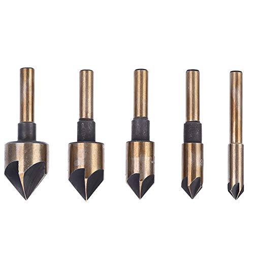 5 PCs 5 Cutter -Schamfalken, 82 Grad Countersink Bohrer, Holzbearbeitungswerkzeug, Hand für Holz, weiches Metall, Kunststoff, Tischlerei, Automobile, Metallbearbeitung betrieben 5 PCs 5 Cutter -Schamfalken, 82 Grad Countersink Bohrer, Holzbearbeitungswerkzeug, Hand für Holz, weiches Metall, Kunststoff, Tischlerei, Automobile, Metallbearbeitung betrieben von ANKROYU