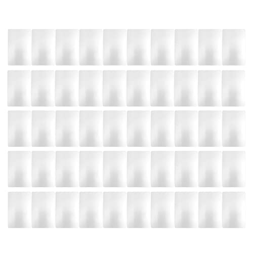 50 Blätter Metall -Visitenkarten Blanks Premium Aluminium Names Cards Wärmeübertragungsanpassungsdiy Craft Supplies für Profis Unternehmer und Unternehmensbranding 86 mm x 54mm (Weiß) von ANKROYU