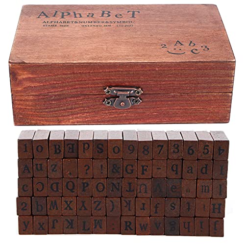 70pcs Set Vintage hölzerne Alphabet -Buchstabensnummer Stampers Kit für DIY Scrapbooking Craft Projects Schule Alter Kinder und Handwerksliebhaber Hochwertige Holz- und Gummi 70pcs Set Vintage hölzerne Alphabet -Buchstabensnummer Stampers Kit für DIY Scrapbooking Craft Projects Schule Alter Kinder und Handwerksliebhaber Hochwertige Holz- und Gummi von ANKROYU