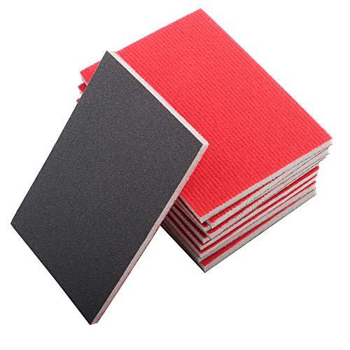 ANKROYU 10 Stcs Sandpapierblätter, 70 x 100 mm Größe, 6 mm Dicke, 120 180 240 Multi -Grit, flexibler Schwamm für Handschleifholz, Metall bis Handwerksprojekte (180#) von ANKROYU