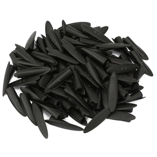 ANKROYU 100 PCS 9.5 mm Plastic Pocket Hole Cover Plugs, Wood Plugs Kit for Furniture Cabinetry Woodworking, Black White Yellow Solid Plastic Conceal Plugs for Pocket Hole Jig Acces (Black) von ANKROYU