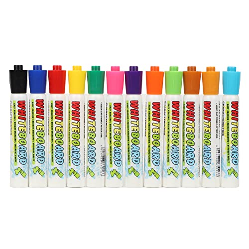 ANKROYU 12-Farben-Kreidestift-Set, verschiedene Farben, leicht abwischbare Marker, löschbare Kinder-Marker, Flüssigkreidestift-Set für Kreidetafeln, Schilder von ANKROYU