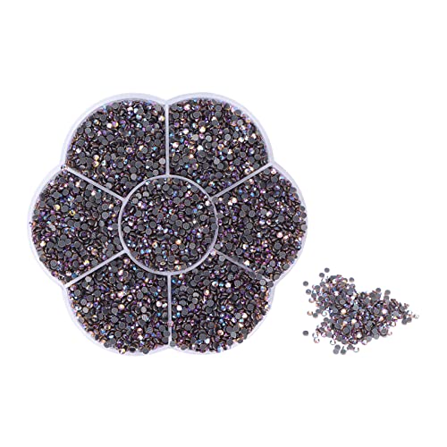 ANKROYU 14400pcs Glasversesteine glänzende glänzende transparente DIY -Nagelkunstdekorationen mit Hitzefixkleber für Kleidungsschuhe Handtaschen und Handwerksprojekte (S601-gelb ab) von ANKROYU