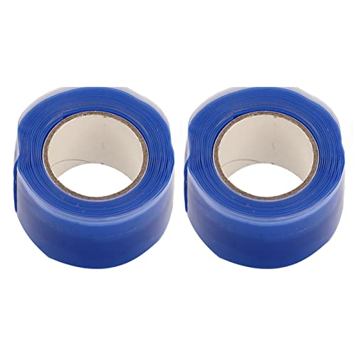 ANKROYU 2pcs Premium Silicon Grip Tape Selbstverschmelzende wasserdichte flexible Klebeband für Kanu Kajak Drachenboot Paddel Nicht klebrige Verpackungsband hohe temperaturbeständige (Blau) von ANKROYU
