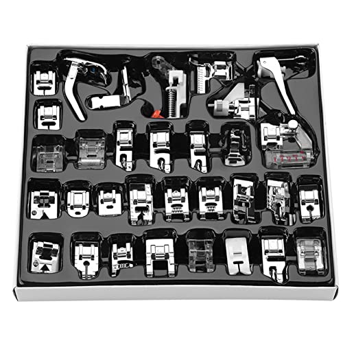 ANKROYU 32pcs Heavy -Duty -Presse -Füße Kit Professionell Walking Fußnähmaschinenzubehör mit Reißverschluss Fuß Cording Foot Roller Foot für Haushalt Multi -funktionale Nähmaschine ANKROYU 32pcs Heavy -Duty -Presse -Füße Kit Professionell Walking Fußnähmaschinenzubehör mit Reißverschluss Fuß Cording Foot Roller Foot für Haushalt Multi -funktionale Nähmaschine von ANKROYU