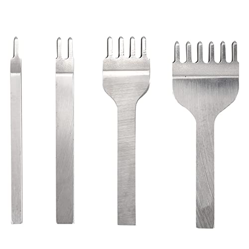 ANKROYU 4 PCs Leder Punch Tool Set Hochgeschwindigkeit Stahlstock -Schnackmeißel 1 2 4 6 Stick -Stich -Meißel für Lederhandwerk DIY -Projekte Professionelle Lederbearbeitungswerkze (Diamantschnitt 5 ANKROYU 4 PCs Leder Punch Tool Set Hochgeschwindigkeit Stahlstock -Schnackmeißel 1 2 4 6 Stick -Stich -Meißel für Lederhandwerk DIY -Projekte Professionelle Lederbearbeitungswerkze (Diamantschnitt 5 von ANKROYU