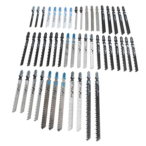 ANKROYU 48 PCs T Shank Puzzierschneider Set, Saber Saw Cutters für Holzplastikschneidungen, 14 Sorten, die Sägeschneider Kit erwidert von ANKROYU