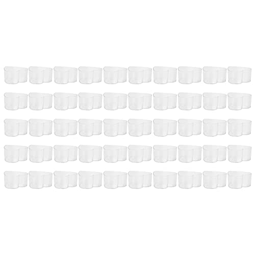 ANKROYU 50pcs transparente Plastikkerzenformen Hitzebeständige DIY -Kerzenherstellung Behälter für hausgemachtes Wachshandwerk und Geschenke (Plastische Herzform) von ANKROYU