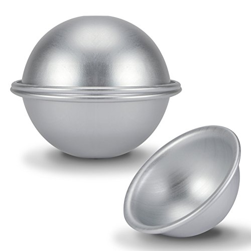 ANKROYU 8 cm Halbkugel Kuchenform Aluminium Hemisphere Kuchenpfanne Bikini Kuchen Dessert Pudding Backform von ANKROYU
