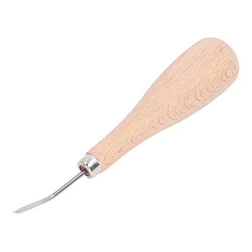 ANKROYU Ahle mit Holzgriff, Ahle in Kürbisform, gebogene Nähahle, präziser Abstand, Ahle aus Stahl, Nähahlenstanzer mit Buchengriff zum Stanzen ANKROYU Ahle mit Holzgriff, Ahle in Kürbisform, gebogene Nähahle, präziser Abstand, Ahle aus Stahl, Nähahlenstanzer mit Buchengriff zum Stanzen von ANKROYU