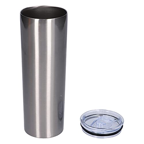 ANKROYU B511 Kaffeebecher, Edelstahl, vakuumisoliert, Reisebecher mit auslaufsicherem Deckel, für Camping, Büro und Zuhause, 600 ml, 304 Edelstahl (B511 Schwarz) (B511 Weiß) (B511 Silber) von ANKROYU