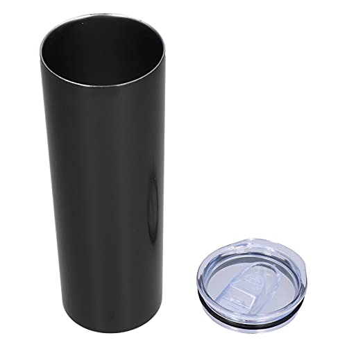ANKROYU B511 Kaffeebecher, Edelstahl, vakuumisoliert, Reisebecher mit auslaufsicherem Deckel, für Camping, Büro und Zuhause, 600 ml, 304 Edelstahl (B511 Schwarz) von ANKROYU