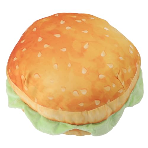 ANKROYU Burger -Kissen weiche Plüschfrüchte Sofa Stuhl Floor Kissen lustige Lebensmittel gefülltes Spielzeug für Schlafzimmer Büro innovatives Design Multi -Purpose -lebendiger Ästhetik von ANKROYU