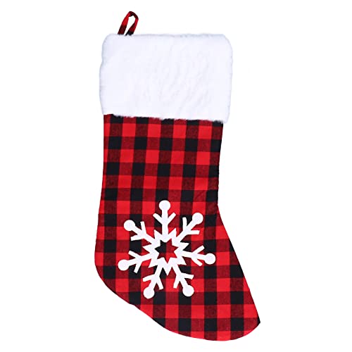 ANKROYU Große Weihnachtsstrumpfgeschenktüten Feste Urlaubsationen Süßes Schneeflockenhirsch Designs Geräumiges Interieur für Weihnachtsbaumkamin Polyester Material 45 cm rot schwa (Schneeflocke) ANKROYU Große Weihnachtsstrumpfgeschenktüten Feste Urlaubsationen Süßes Schneeflockenhirsch Designs Geräumiges Interieur für Weihnachtsbaumkamin Polyester Material 45 cm rot schwa (Schneeflocke) von ANKROYU