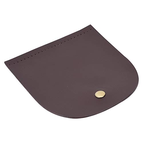 ANKROYU Handtasche Klappe, Magnetverschluss Ledermaterial Tasche Flip-Cover für DIY Leder Taschen und Stricken Taschen und Häkeln Taschen, DIY Tasche Zubehör(Braun) von ANKROYU