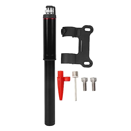 ANKROYU Inflator Hochdruck Tragbarer Fahrradpumpe mit genauem Barometer -Aluminium -Legierungsröhrchenkörper zum Radfahren im Freien im Freien 22 cm 213g von ANKROYU